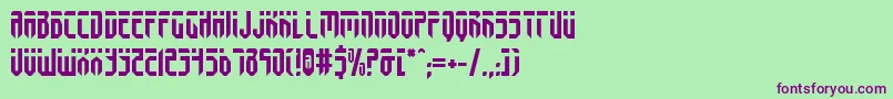 Fedyralv2 Font – Purple Fonts on Green Background