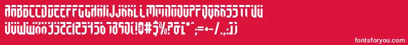 Fedyralv2 Font – White Fonts on Red Background