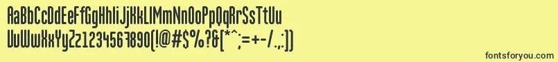 Marten Font – Black Fonts on Yellow Background