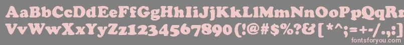 ManualBucket Font – Pink Fonts on Gray Background