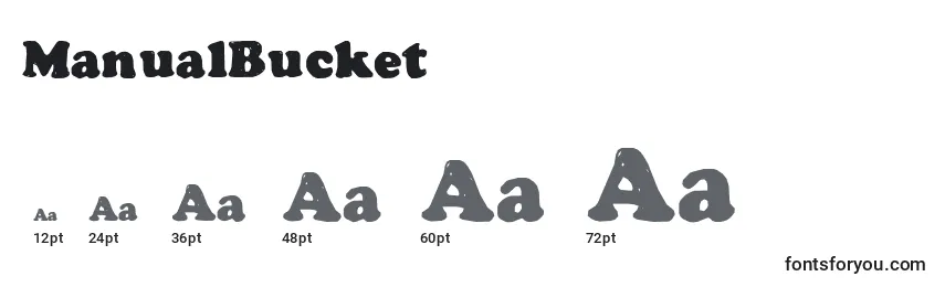 Размеры шрифта ManualBucket