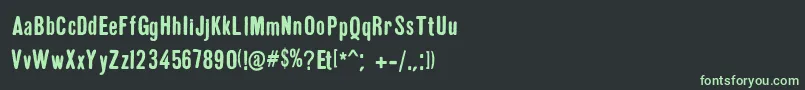 GruenLemonograf-Schriftart – Grüne Schriften auf schwarzem Hintergrund