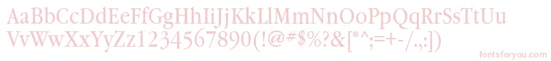 Garamondbooknarrowatt Font – Pink Fonts on White Background