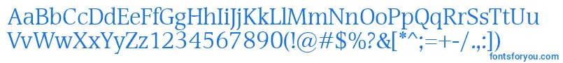 Devin Font – Blue Fonts on White Background