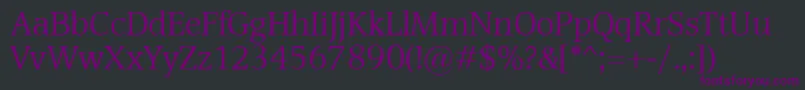 Devin Font – Purple Fonts on Black Background