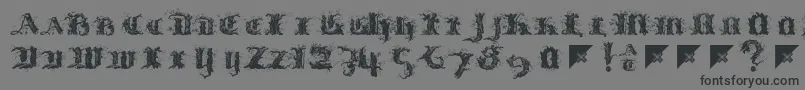 Limberjack Font – Black Fonts on Gray Background