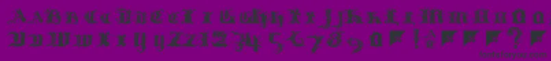 Limberjack Font – Black Fonts on Purple Background