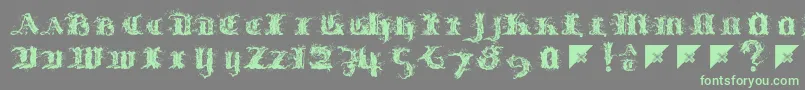 Limberjack Font – Green Fonts on Gray Background