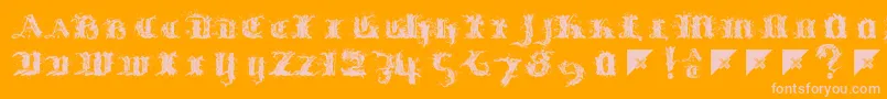 Подробнее о шрифте Limberjack Шрифт Limberjack – розовые шрифты на оранжевом фоне
