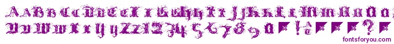 Limberjack Font – Purple Fonts on White Background