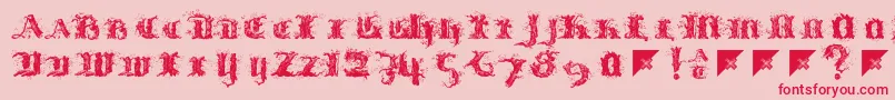 Más sobre la fuente Limberjack fuente Limberjack – Fuentes Rojas Sobre Fondo Rosa