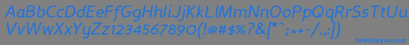 Persansi Font – Blue Fonts on Gray Background