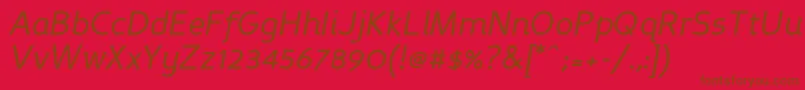 Persansi Font – Brown Fonts on Red Background