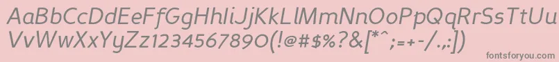 Persansi Font – Gray Fonts on Pink Background