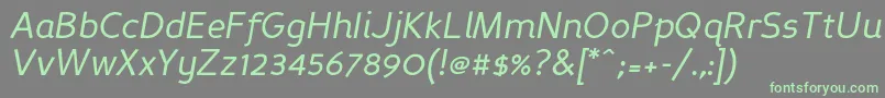 Persansi Font – Green Fonts on Gray Background