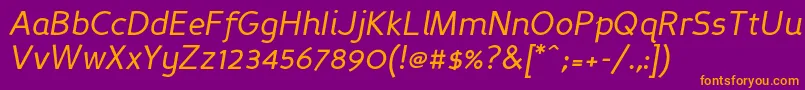 Persansi Font – Orange Fonts on Purple Background