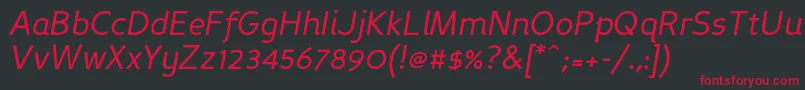 Persansi Font – Red Fonts on Black Background
