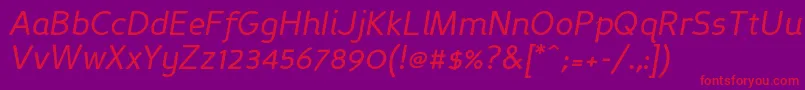 Persansi Font – Red Fonts on Purple Background