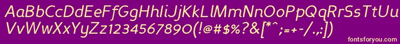 Persansi Font – Yellow Fonts on Purple Background