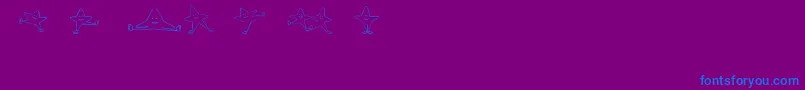 IceStars Font – Blue Fonts on Purple Background