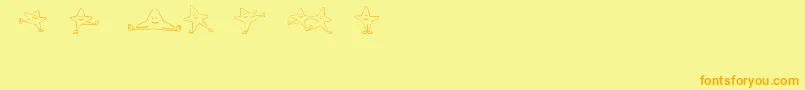 IceStars Font – Orange Fonts on Yellow Background