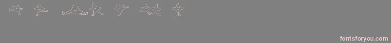 IceStars Font – Pink Fonts on Gray Background