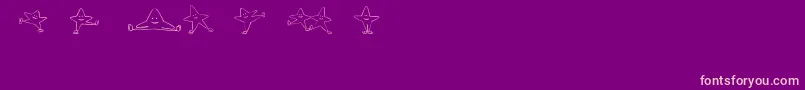 IceStars Font – Pink Fonts on Purple Background