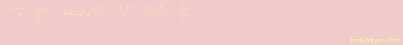 IceStars Font – Yellow Fonts on Pink Background