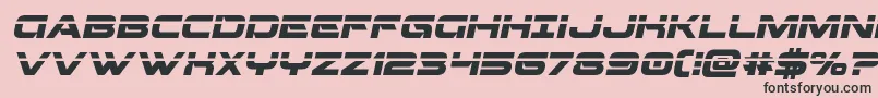 Beamweaponlaserital Font – Black Fonts on Pink Background