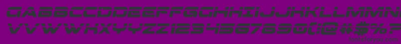 Beamweaponlaserital Font – Black Fonts on Purple Background