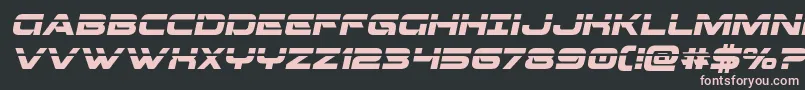 Beamweaponlaserital Font – Pink Fonts on Black Background