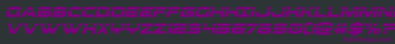 Beamweaponlaserital Font – Purple Fonts on Black Background