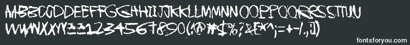 Шрифт InstantKarma – белые шрифты на чёрном фоне