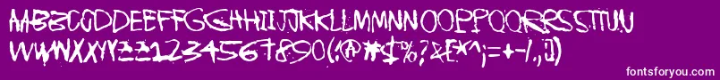 InstantKarma Font – White Fonts on Purple Background