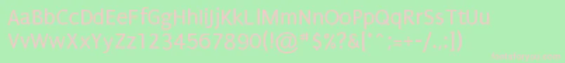 Puritan Font – Pink Fonts on Green Background