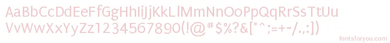 Puritan Font – Pink Fonts on White Background