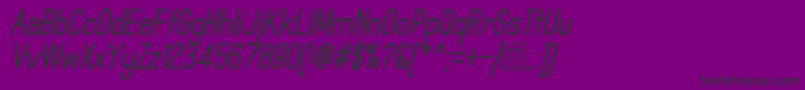 MindblueBoldItalicDemo Font – Black Fonts on Purple Background