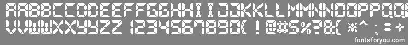PixelLcd7 Font – White Fonts on Gray Background