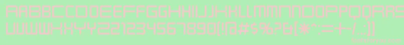 Karnivol Font – Pink Fonts on Green Background