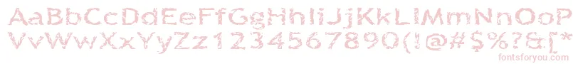 Quinquef Font – Pink Fonts on White Background