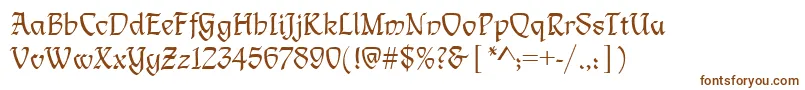 LimogesRegular Font – Brown Fonts on White Background