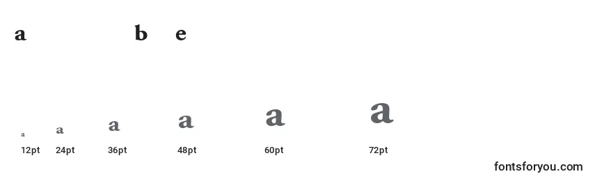 AdobeGaramondBoldExpert Font Sizes