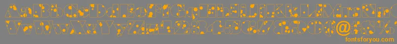 BraggadrRegular Font – Orange Fonts on Gray Background