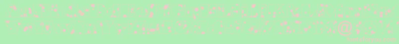 BraggadrRegular Font – Pink Fonts on Green Background