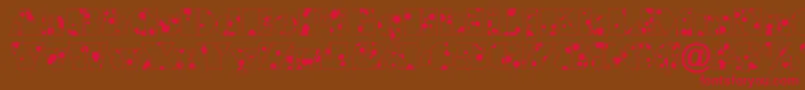 BraggadrRegular Font – Red Fonts on Brown Background