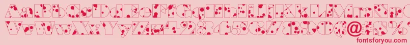 BraggadrRegular Font – Red Fonts on Pink Background