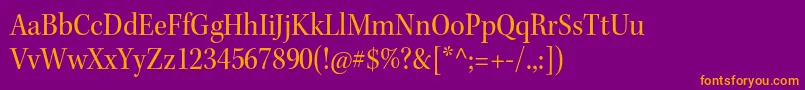 KeplerstdScnsubh Font – Orange Fonts on Purple Background