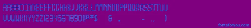 Шрифт Quadratum – синие шрифты на фиолетовом фоне