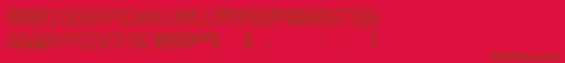 Шрифт Quadratum – коричневые шрифты на красном фоне