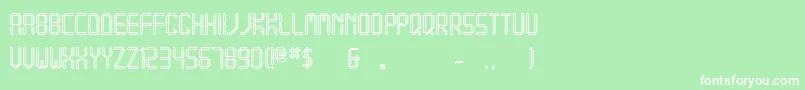 Quadratum Font – White Fonts on Green Background